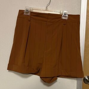 DANIELLE BERNSTEIN High Waist Brown Shorts